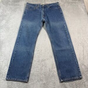 Levi's 505 Jeans Mens 34x30 (Fits 36x29.5) Blue Straight Fit Denim Casual